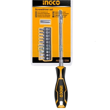 Ingco - Screwdriver Set - Flexible Shaft (12 Piece)