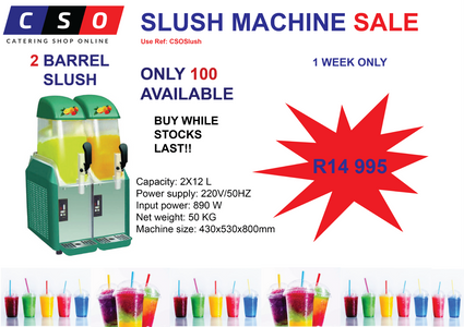 Slush Puppie Machine Sale 2 Barrel R14 995 for one Week Only