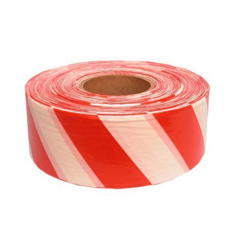 Barrier Tape - Red &amp;  White (75mm x 100m - Pack of 2)