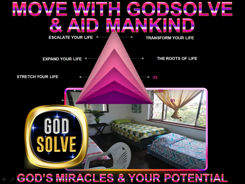 Godsolve rent  touches God. Onsite mentors teach you to give more, be more and earn more