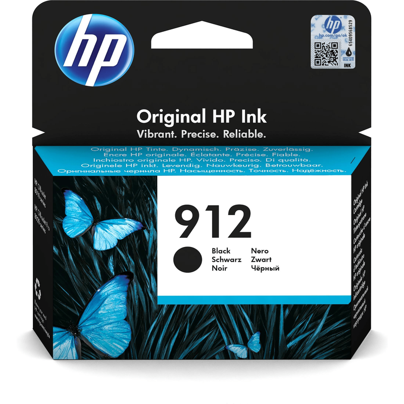 HP 912 Black Standard Yield Printer Ink Cartridge Original 3YL80AE Single-pack - Brand New