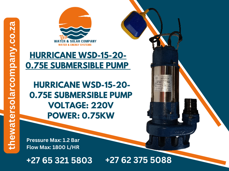 WSD Submersible Pump 0.75KW - 220V