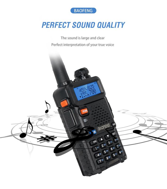 2 Way Radios Vhf Uhf Handheld Ham Walkie Talkie UV-5R