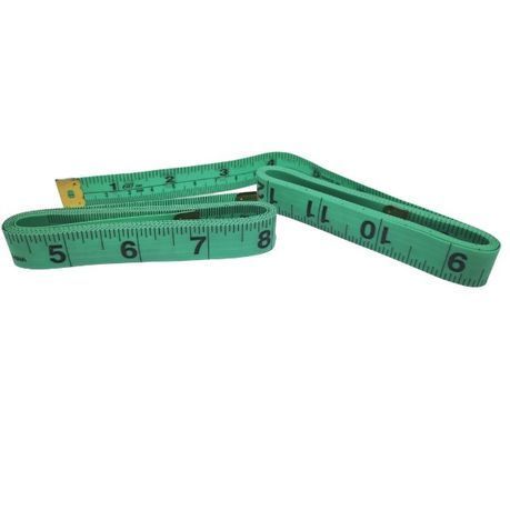 Haberdashery Measuring Tape - Tailoring Tape - 150cm (Pack of 2) - Green