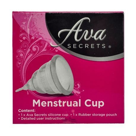 Ava Secrets - Silicone Menstrual Cup Including Storage Pouch and Instructions