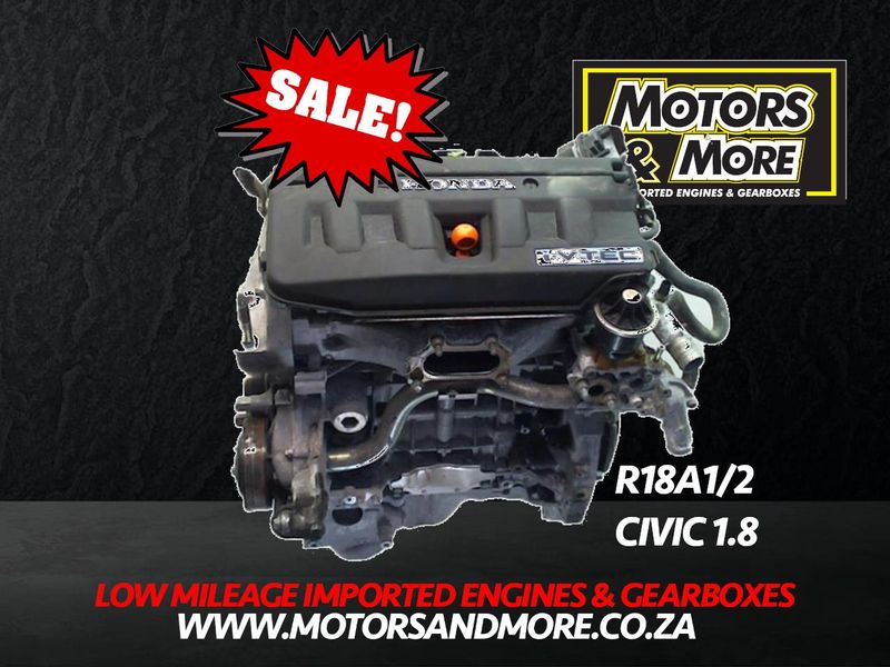 Honda Civic  R18A1 1.8 Engine For Sale No Trade in Needed