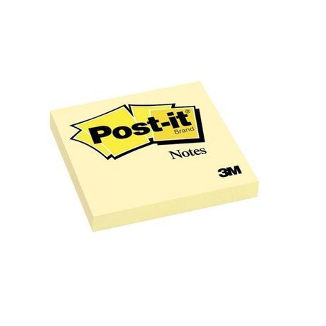 3M Post-it Notes - Canary Yellow - 100 Sheets