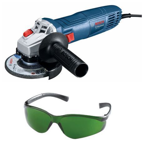Bosch - Angle Grinder (GWS 700) with Safety Eyewear Spectacles, Green
