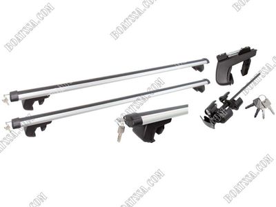 Roof Rack Oval Aluminium With Lock Set 135cm