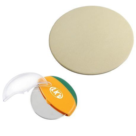 LK&#39;s Pizza stone (30.5cm) -with Pizza Cutters