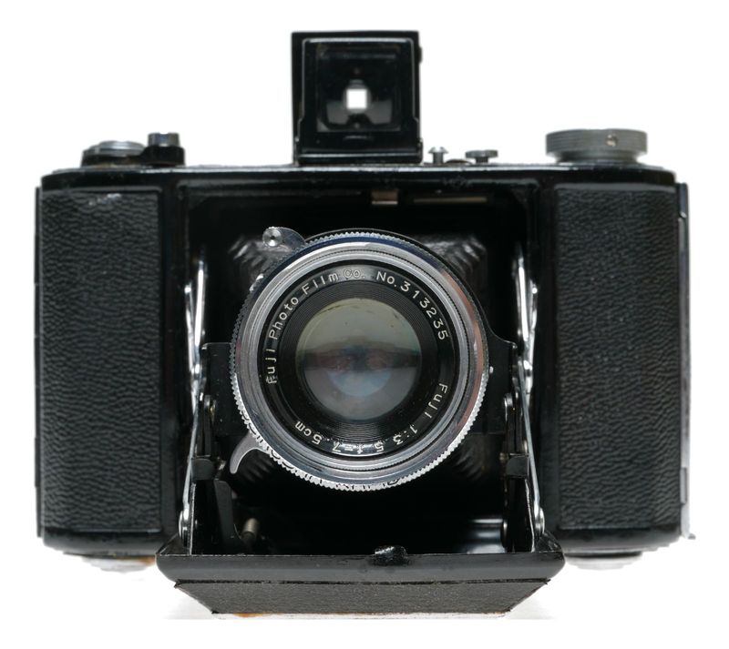 Fujica Six 6x6 Folding Viewfinder Film Camera Fuji 1:3.5 f&#61;7.5cm rare