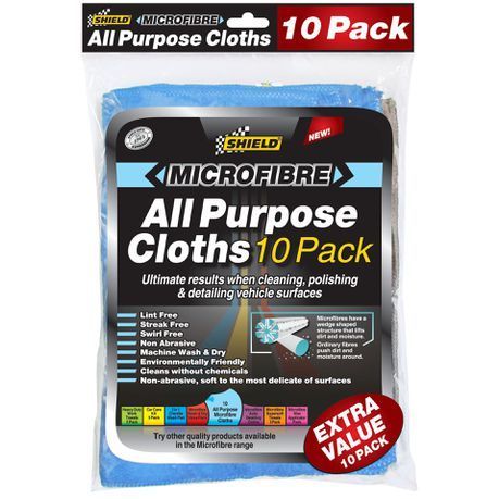 Shield - MicroFibre All Purpose Cloths 10 Pack