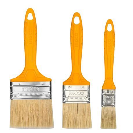 Ingco - Paint Brush - Plastic Handle - 3 pieces