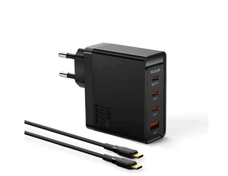 Recoverable Mcdodo 100w GaN 5 Fast Charging Station 4-Port Fast Charger USB-C Cable WORKING COMPLETE