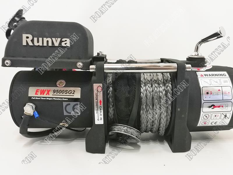 RUNVA X9500S-SR 12V ELECTRIC SYNTHETIC ROPE WINCH