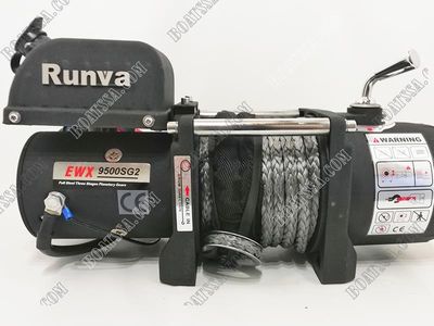 Runva X9500s-sr 12v Electric Synthetic Rope Winch