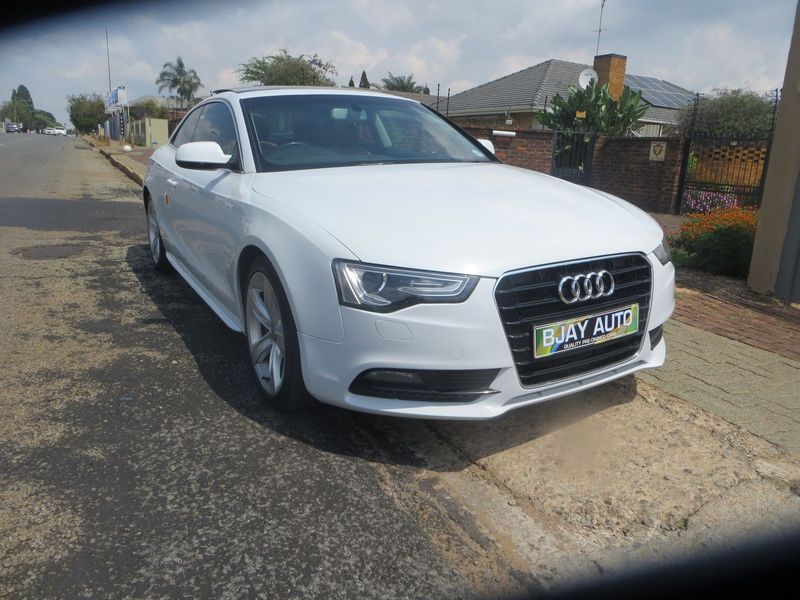 2015 Audi A5 Coupe 2.0 TDI S Tronic, White with 92000km available now!
