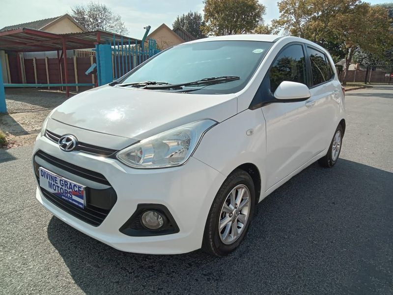 Hyundai Grand i10 1.2 Fluid, White with 167000km, for sale!