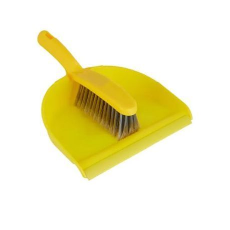 MTS - Dustpan and Brush Set - Yellow