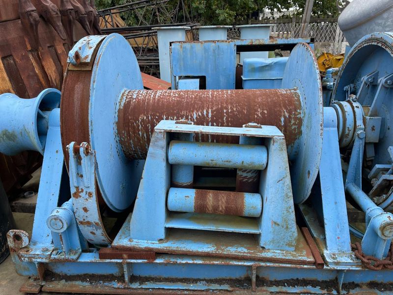 Winches (Qty: 3) On A Skip