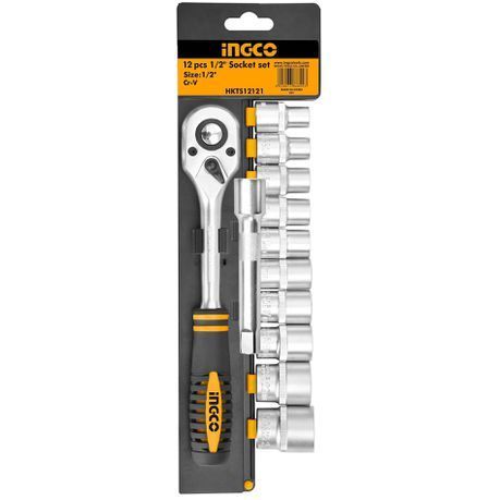 Ingco Socket Set 1/2&#34; - 12 Piece