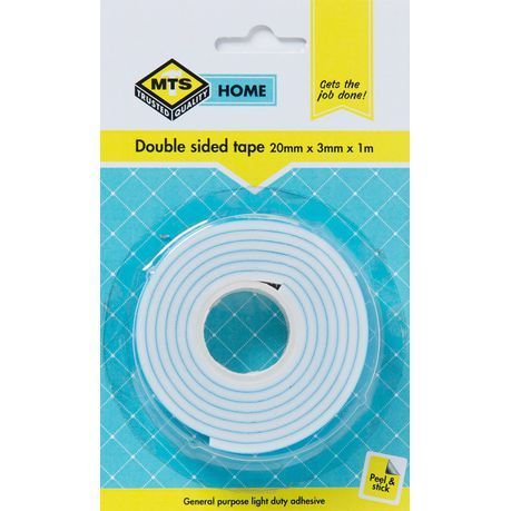 MTS Home Double Sided Tape 20mmX3mmx1m