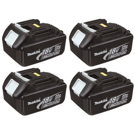 Makita - BULK Battery Combo - BL1830 3.0AH 18V Li-Ion Batteries (4 Pack)