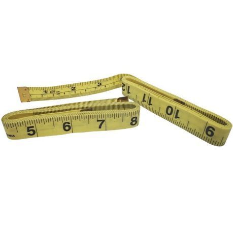 Haberdashery Measuring Tape - Tailoring Tape - 150cm (Pack of 2) Yellow