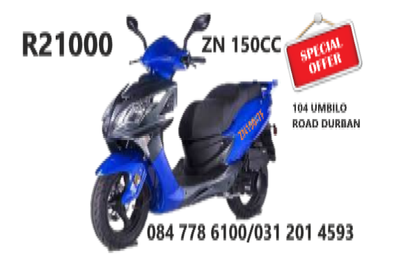SCOOTER 150CC [  SPECIAL  WE ARE OPEN   XXX MOTOCYCLE   104 UMBILO ROAD DURBAN