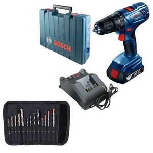 Bosch - Cordless Combo Drill Kit 18V &  13 Pce Drill Bit Assortment Set