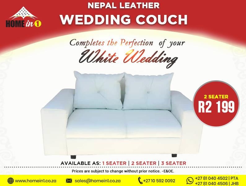 2 seater wedding couch
