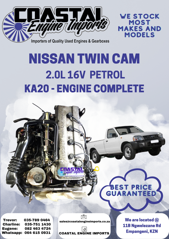 NISSAN KA20, TWIN CAM, 2.0L 16V PETROL ENGINE COMPLETE