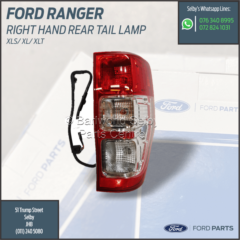 New Genuine Ford Ranger Rear Tail Lamp -Light  Xls, Xl,Xlt Right Hand