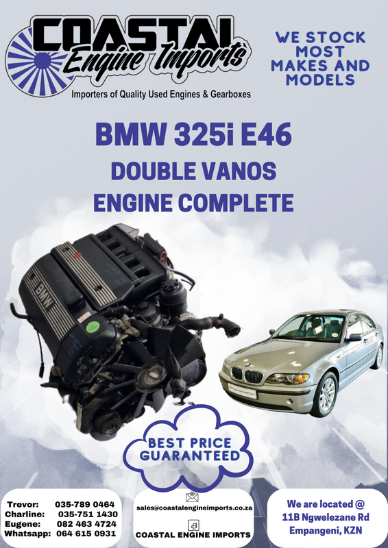 BMW 325i E46 / DOUBLE VANOS ENGINE COMPLETE