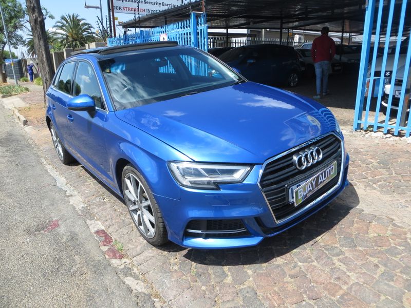 2020 Audi A3 Sportback 1.0 TFSI S Tronic, Blue with 64000km available now!