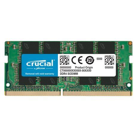 Crucial 16GB DDR4 3200 MHz SO-DIMM Single Ranked Module - Green