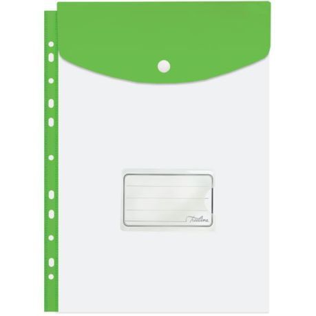 Treeline - Filing Carry Folder A4 Lime Green - Pack of 5