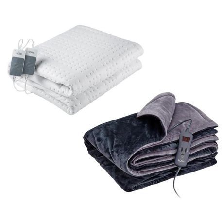 Solac - Electrical Under Blanket (Double) with Throw Over Blanket(Double)