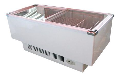 Island Freezer For Sale , Ice Cream Freezer For Sale , Curved Glass Freezer