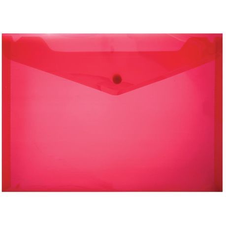 Treeline - Carry Folder A4 PVC Red with Stud - Pack of 12
