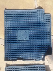 Rare Blue Rubber Mata for Vintage Mercedes-Benz