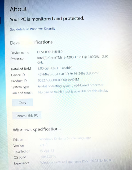 Asus P550L i5 Gaming laptop (4-month warranty