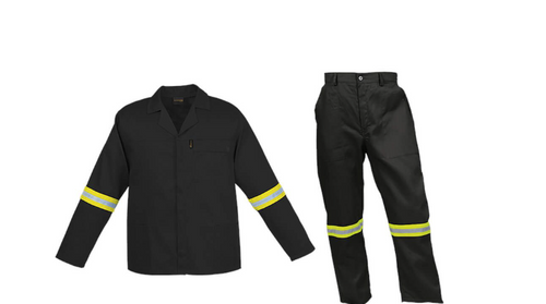 Gently Used Conti Suit 2 Piece Black Reflective Poly Cotton - Black - EU 32 -