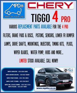Chery Tiggo 4 Pro -  Service Parts And Much More Now Availible - Do Not Hesitate Call Now!!!