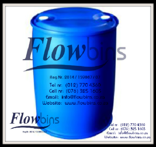 210Lt Blow Pack Plastic drums - 210l Blue round drums -See description for different prices.