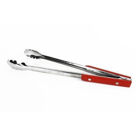 LK&#39;s - Tongs Salad Stainless Steel - Red