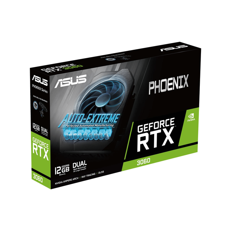 ASUS Phoenix V2 Nvidia GeForce RTX 3060 12GB DDR6 Graphics Card 90YV0GB4-M0NA10 - Brand New
