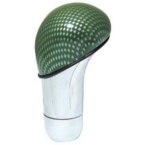 Universal Gear Lever Knob - Green/chrome