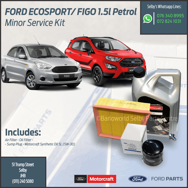 New Genuine Ford EcoSport/ Ford Figo 1.5l Petrol Minor Service Kit