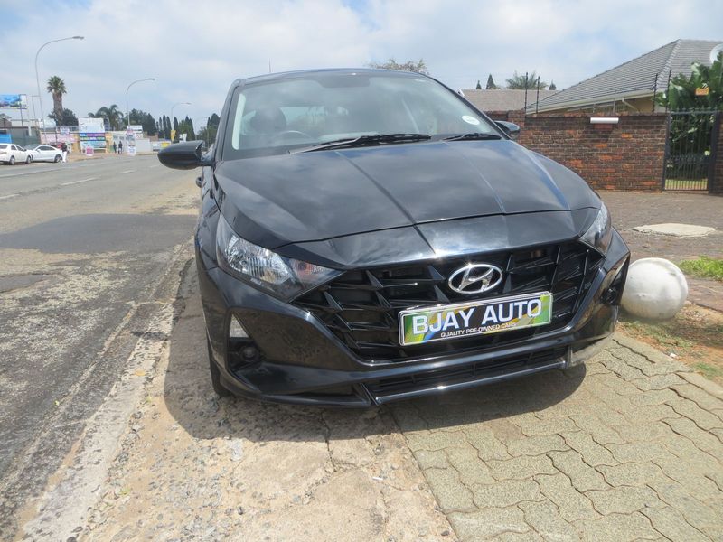 2023 Hyundai i20 1.4 Fluid AT, Black with 24000km available now!